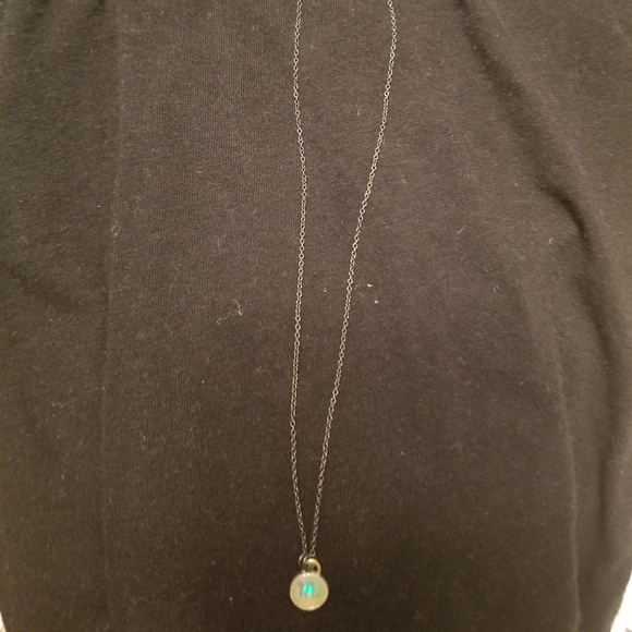 Sterling Silver Scorpio Zodiac Symbol Opal Pendant Necklace - Picture 3 of 4